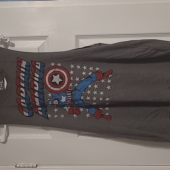 Womens Captian America Muscle Tee - Picture 1 of 4